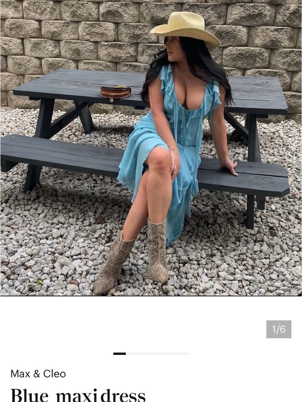Blue maxi dress